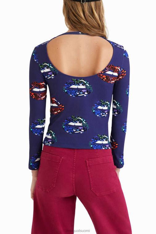 Takana pääntie resori t-paita Desigual naiset F4V041054 vaatetus