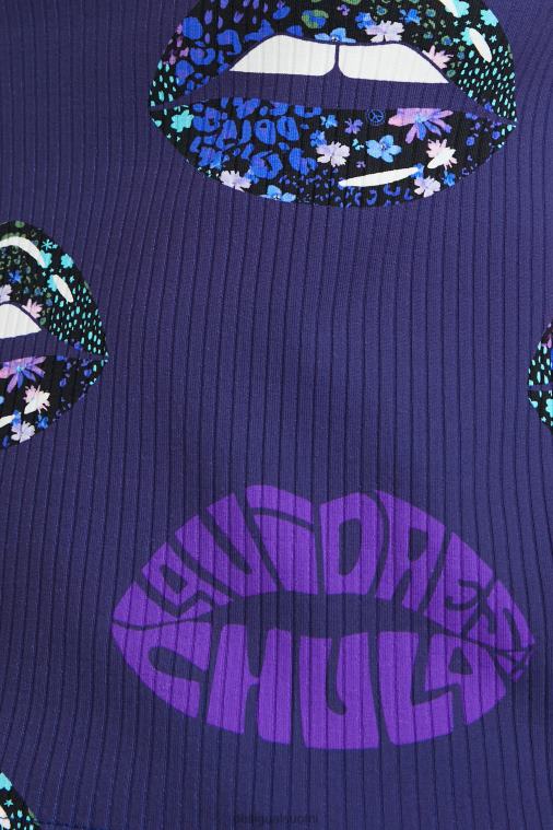 Takana pääntie resori t-paita Desigual naiset F4V041054 vaatetus