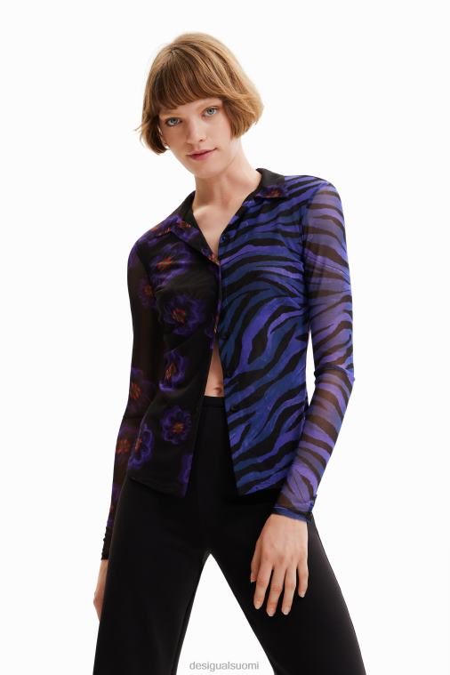 Tylli kukkainen seeprapaita Desigual naiset F4V041007 vaatetus