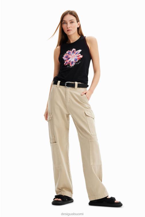 hihaton kukkainen t-paita Desigual naiset F4V041167 vaatetus