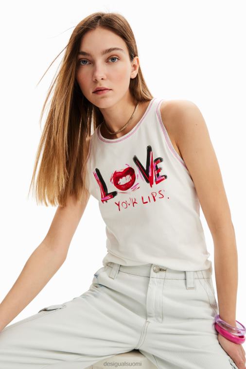 hihaton viesti-t-paita Desigual naiset F4V04872 vaatetus