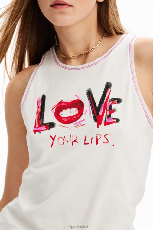 hihaton viesti-t-paita Desigual naiset F4V04872 vaatetus