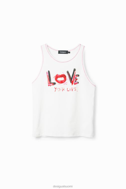 hihaton viesti-t-paita Desigual naiset F4V04872 vaatetus