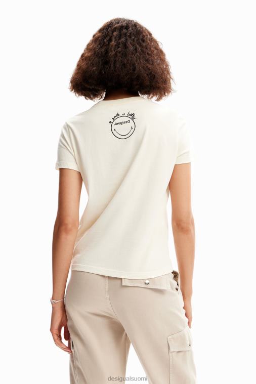 hymiö kukka t-paita Desigual naiset F4V04944 vaatetus