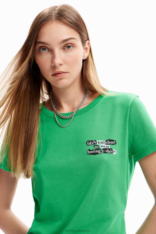 kollaasi viesti t-paita Desigual naiset F4V04854 vaatetus