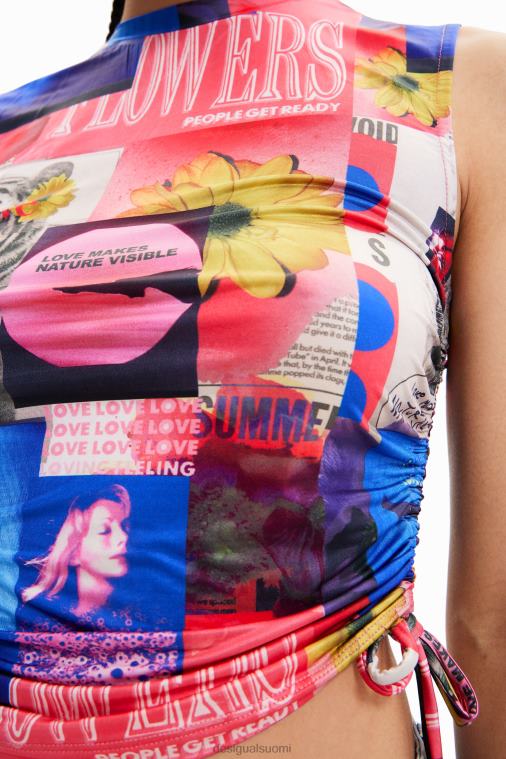 koottu kollaasi t-paita Desigual naiset F4V04578 vaatetus