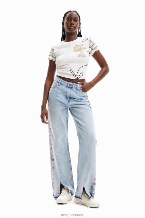 kuvioitu neulottu t-paita Desigual naiset F4V04911 vaatetus