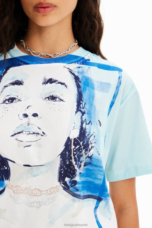 kuvitus t-paita Desigual naiset F4V04160 vaatetus