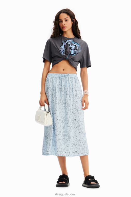 kuvitus t-paita Desigual naiset F4V0463 vaatetus