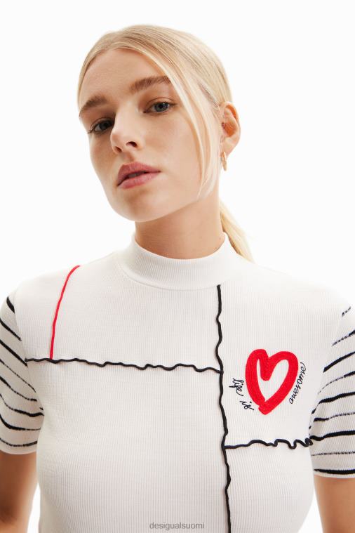 lyhyt resori tilkkutukkainen t-paita Desigual naiset F4V04969 vaatetus