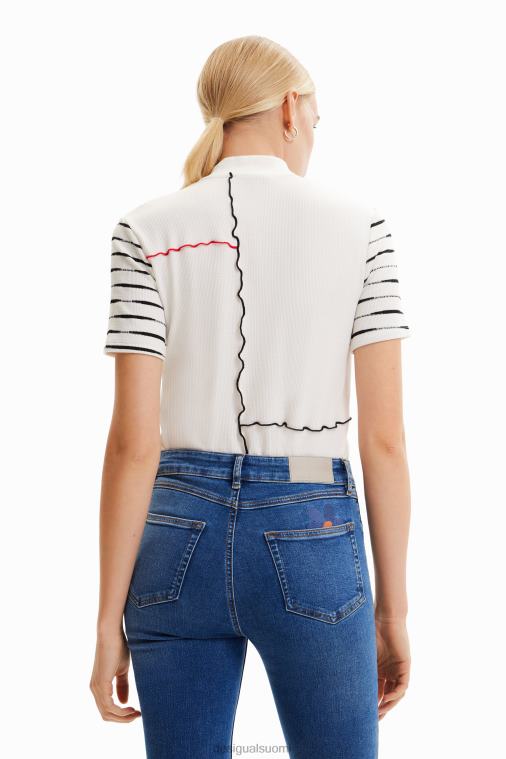 lyhyt resori tilkkutukkainen t-paita Desigual naiset F4V04969 vaatetus