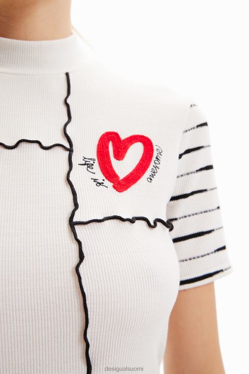 lyhyt resori tilkkutukkainen t-paita Desigual naiset F4V04969 vaatetus