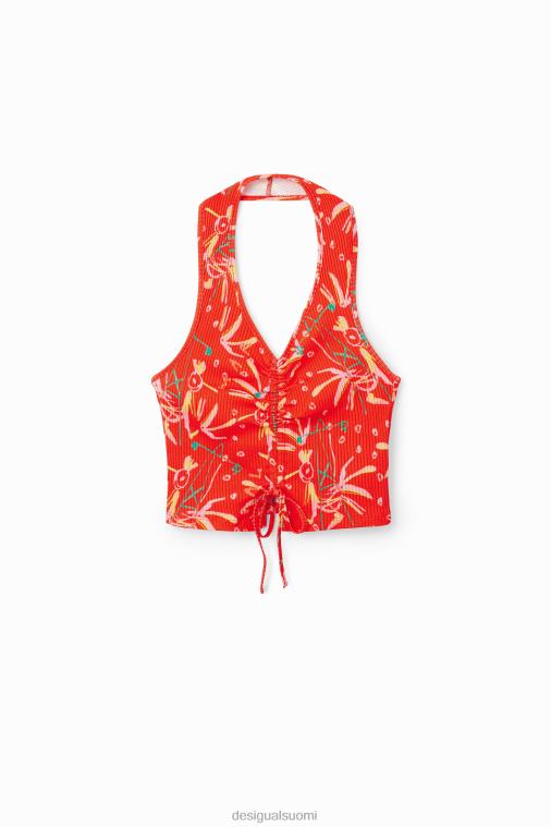 lyhyt rypytetty toppi Desigual naiset F4V04388 vaatetus