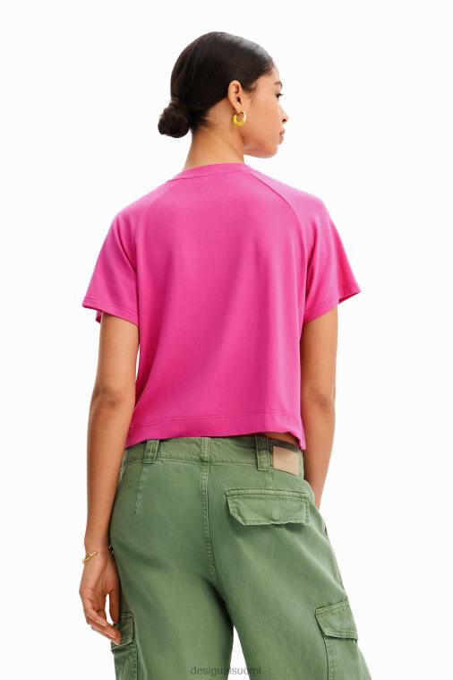 lyhyt verkkomainen urheilullinen t-paita Desigual naiset F4V04664 vaatetus