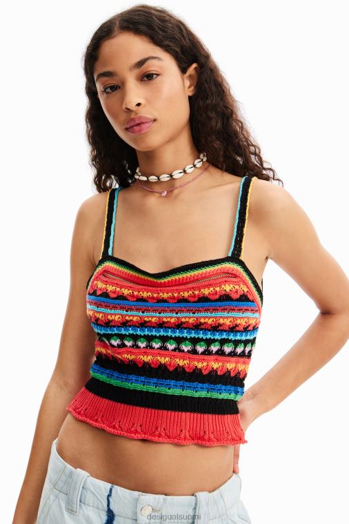 lyhyt virkattu olkapaita Desigual naiset F4V04970 vaatetus