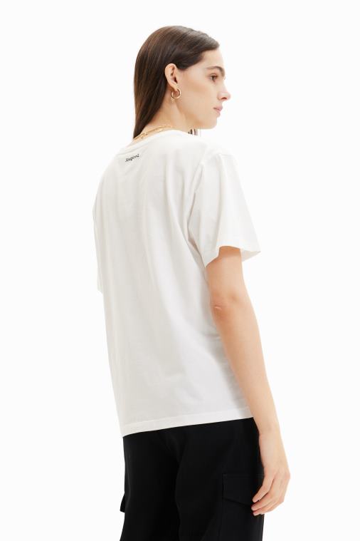 lyhythihainen kasvot-paita Desigual naiset F4V04341 vaatetus