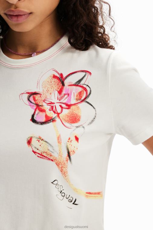 lyhythihainen kukka-t-paita Desigual naiset F4V041168 vaatetus