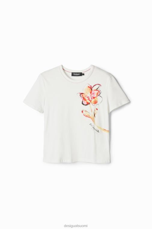 lyhythihainen kukka-t-paita Desigual naiset F4V041168 vaatetus
