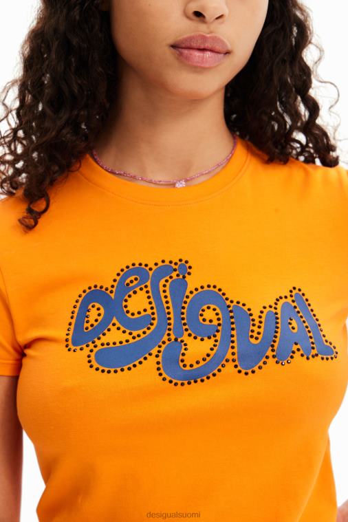 lyhythihainen tekojalokivi t-paita Desigual naiset F4V04599 vaatetus