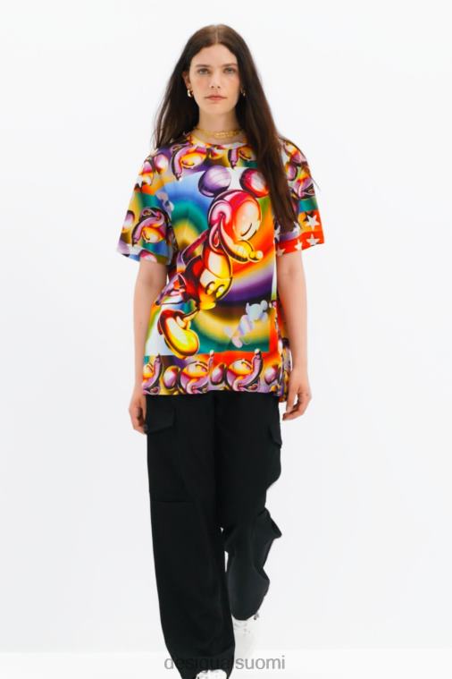monivärinen oversize Mikki Hiiri -t-paita Desigual naiset F4V0414 vaatetus