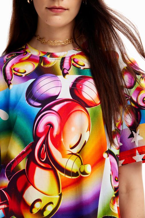 monivärinen oversize Mikki Hiiri -t-paita Desigual naiset F4V0414 vaatetus