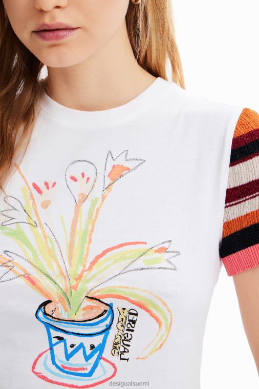 neulo raidallinen t-paita Desigual naiset F4V04389 vaatetus