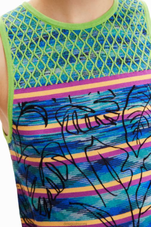 neulo raidallinen t-paita Desigual naiset F4V04457 vaatetus