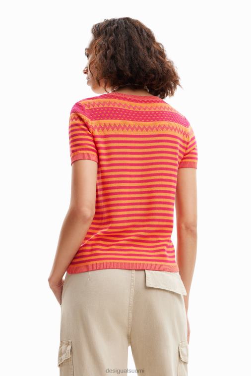 neulottu kukkainen t-paita Desigual naiset F4V04294 vaatetus