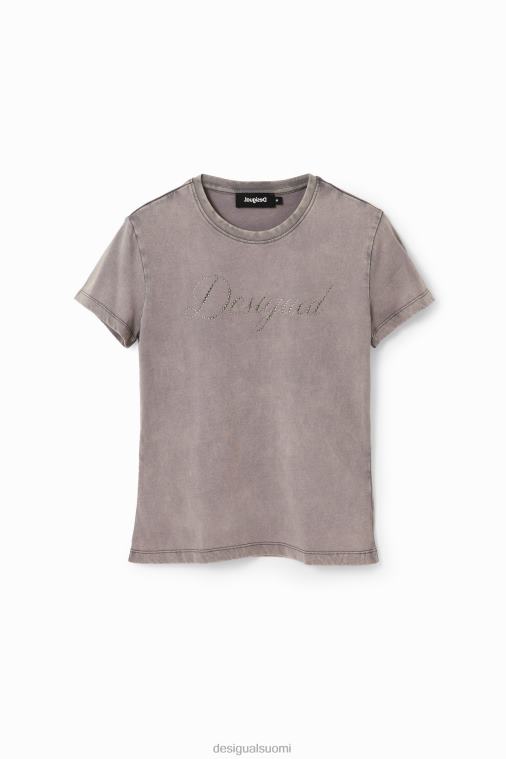 ohut tekojalokivi t-paita Desigual naiset F4V04118 vaatetus