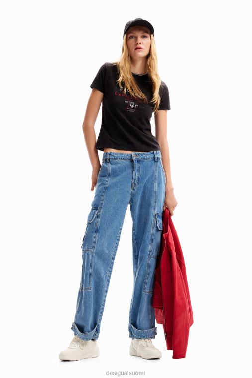 ohut viestit-paita Desigual naiset F4V04227 vaatetus