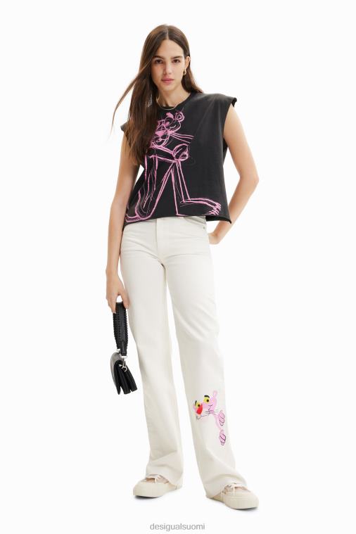 pinkki pantteri hihaton t-paita Desigual naiset F4V04296 vaatetus