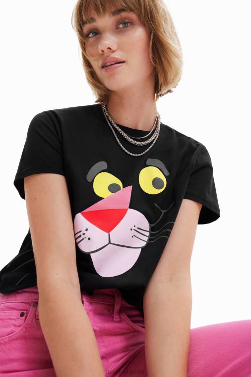 pinkki pantteri t-paita Desigual naiset F4V04964 vaatetus
