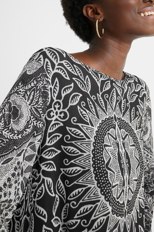 röyhkeä mandala t-paita Desigual naiset F4V041097 vaatetus