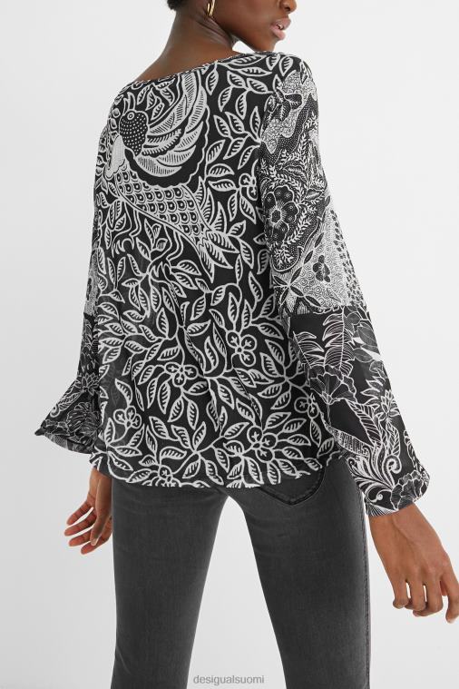 röyhkeä mandala t-paita Desigual naiset F4V041097 vaatetus