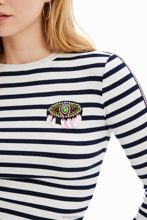 raidallinen t-paita Desigual naiset F4V04947 vaatetus