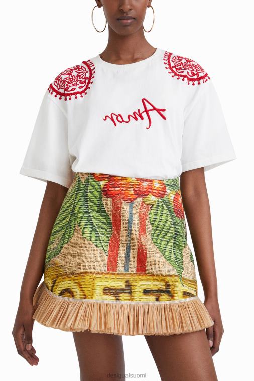 stella jean brodeerattu t-paita Desigual naiset F4V04930 vaatetus