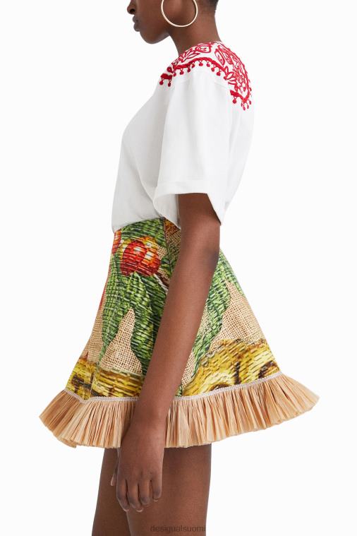 stella jean brodeerattu t-paita Desigual naiset F4V04930 vaatetus