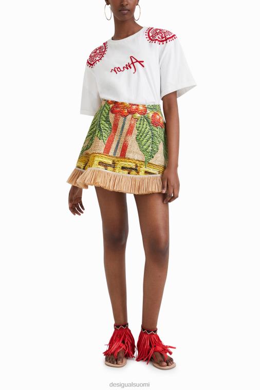 stella jean brodeerattu t-paita Desigual naiset F4V04930 vaatetus