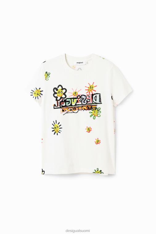 taiteellinen flocked t-paita Desigual naiset F4V04993 vaatetus