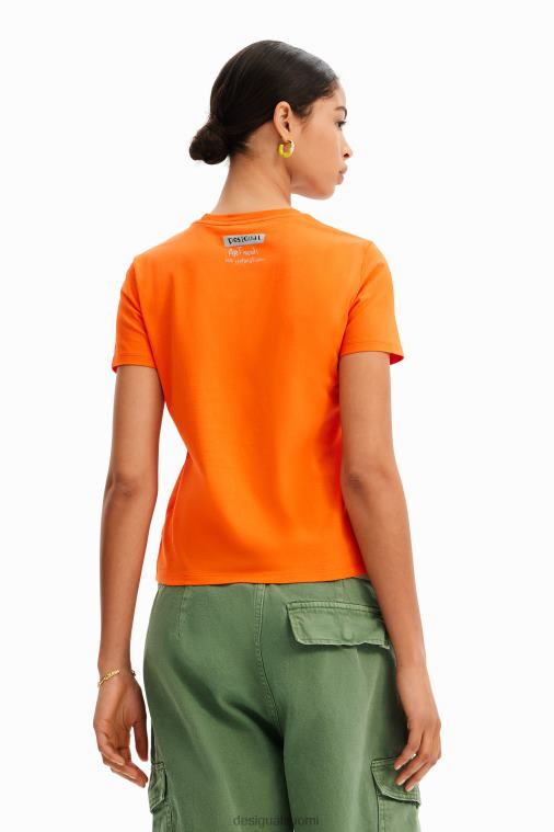 taiteellinen kasvot-paita Desigual naiset F4V041015 vaatetus