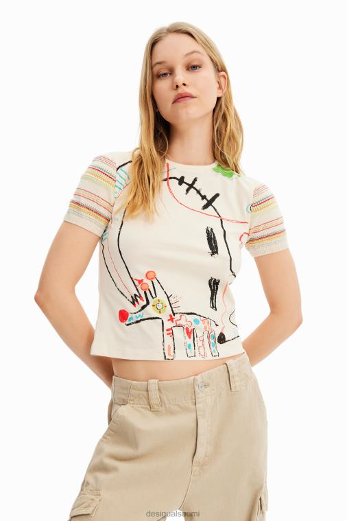 taiteellinen neulottu t-paita Desigual naiset F4V041008 vaatetus