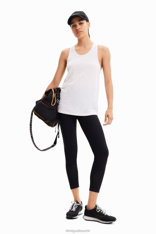 urheilullinen logoliivi toppi Desigual naiset F4V04689 vaatetus