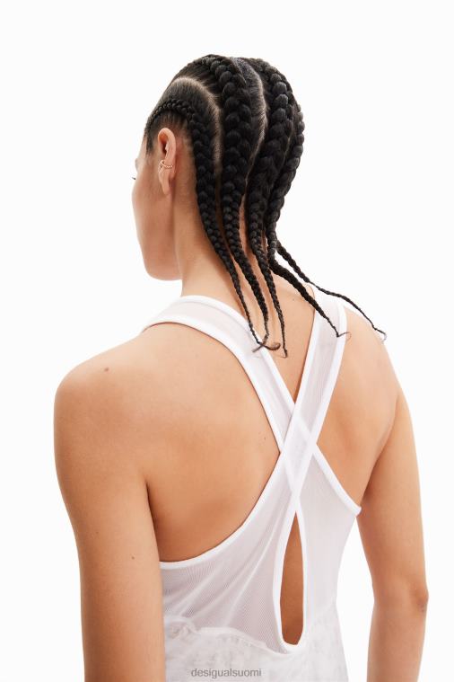 urheilullinen logoliivi toppi Desigual naiset F4V04689 vaatetus