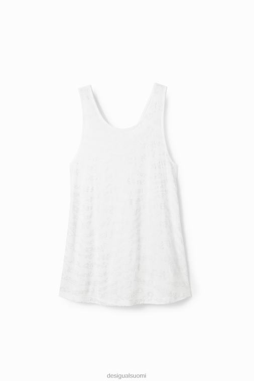 urheilullinen logoliivi toppi Desigual naiset F4V04689 vaatetus