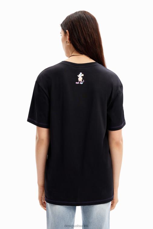 ylisuuri Mikki Hiiri -t-paita Desigual naiset F4V0479 vaatetus