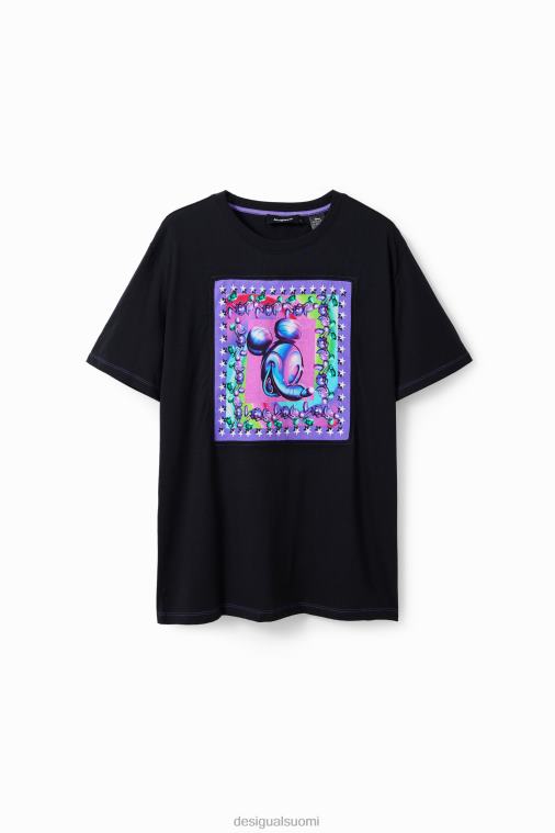 ylisuuri Mikki Hiiri -t-paita Desigual naiset F4V0479 vaatetus