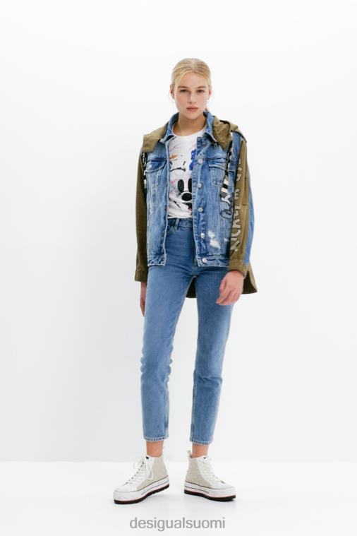 Disneyn Mikki Hiiri -parkatakki Desigual naiset F4V0458 vaatetus