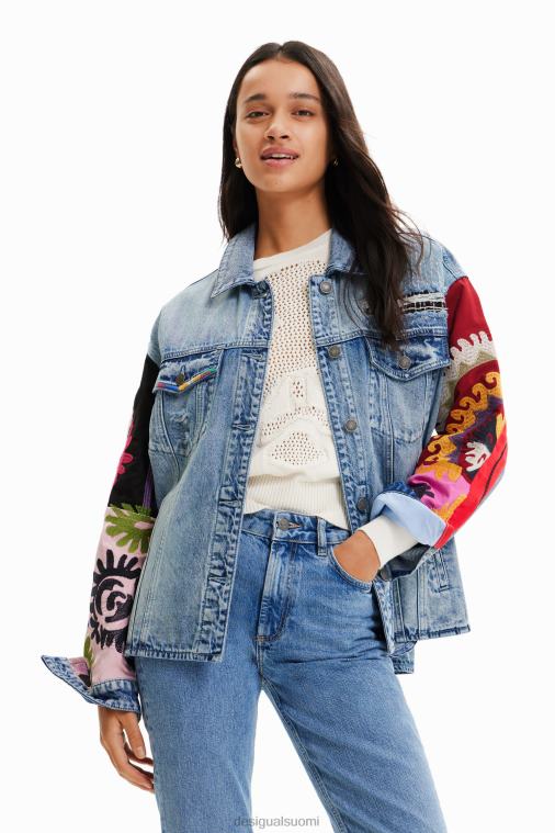 brodeerattu denim kuorma-auton päällyspaita Desigual naiset F4V04928 vaatetus