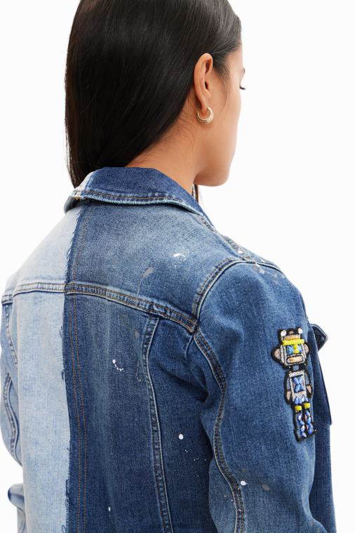 kaksivärinen farkkutakki Desigual naiset F4V04971 vaatetus