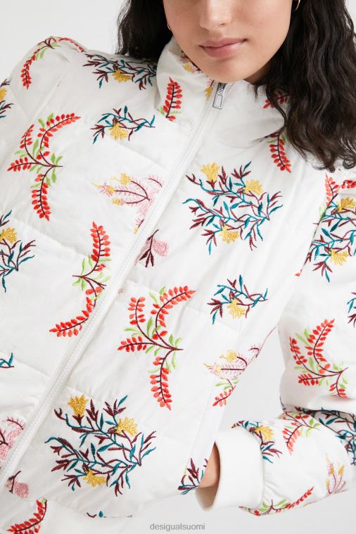 kukkainen tikattu takki Desigual naiset F4V041055 vaatetus